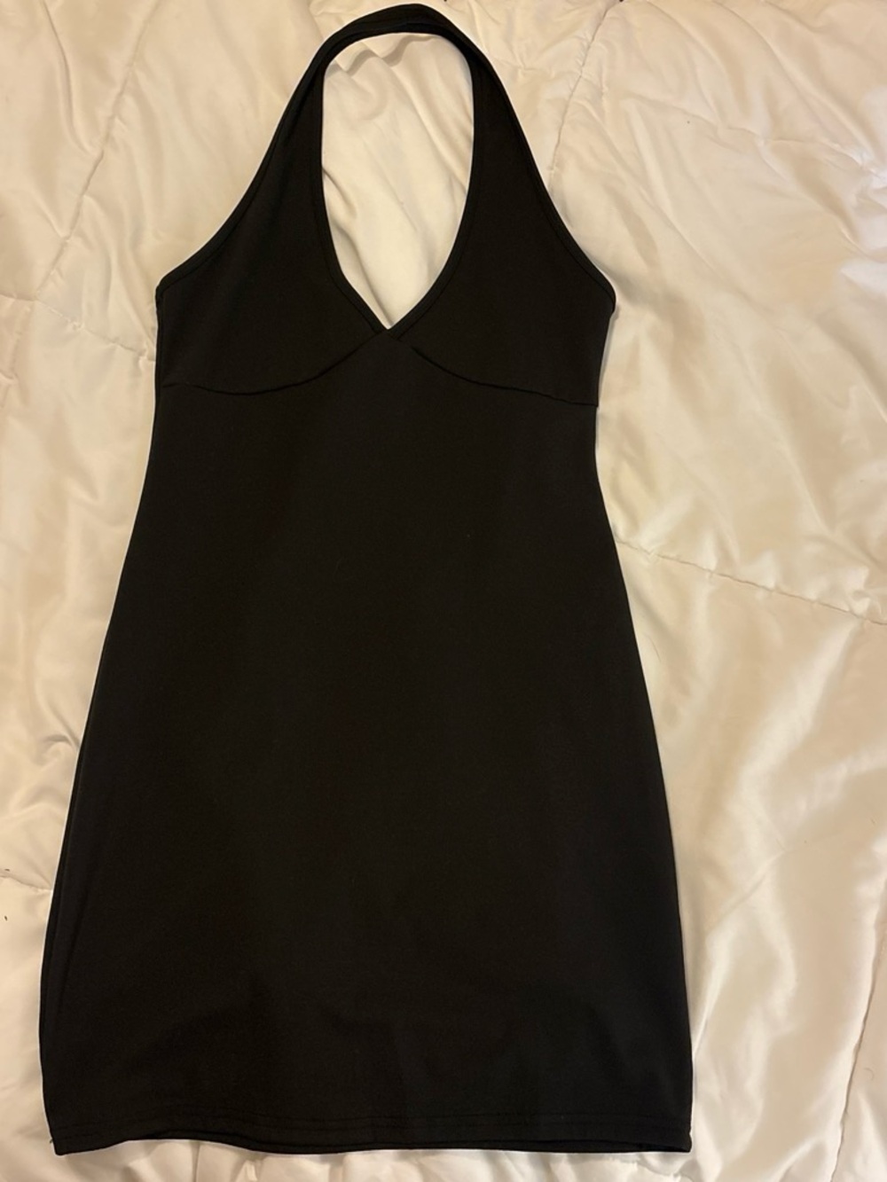 Classic Black Halter Dress